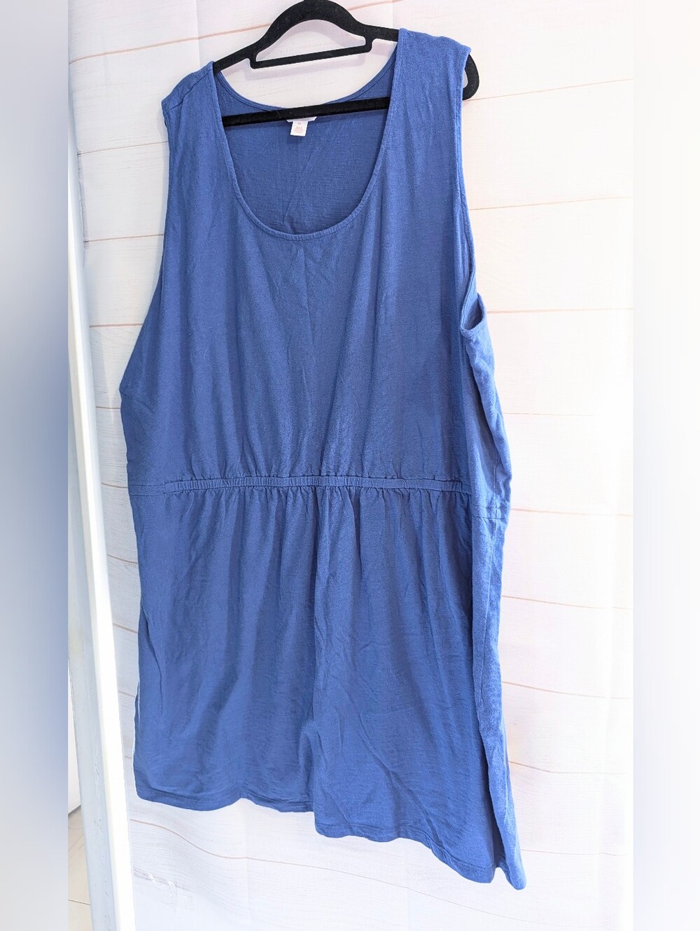 Joe Fresh Blue Scoop-Neck Sleeveless Tank Dress Size 3X